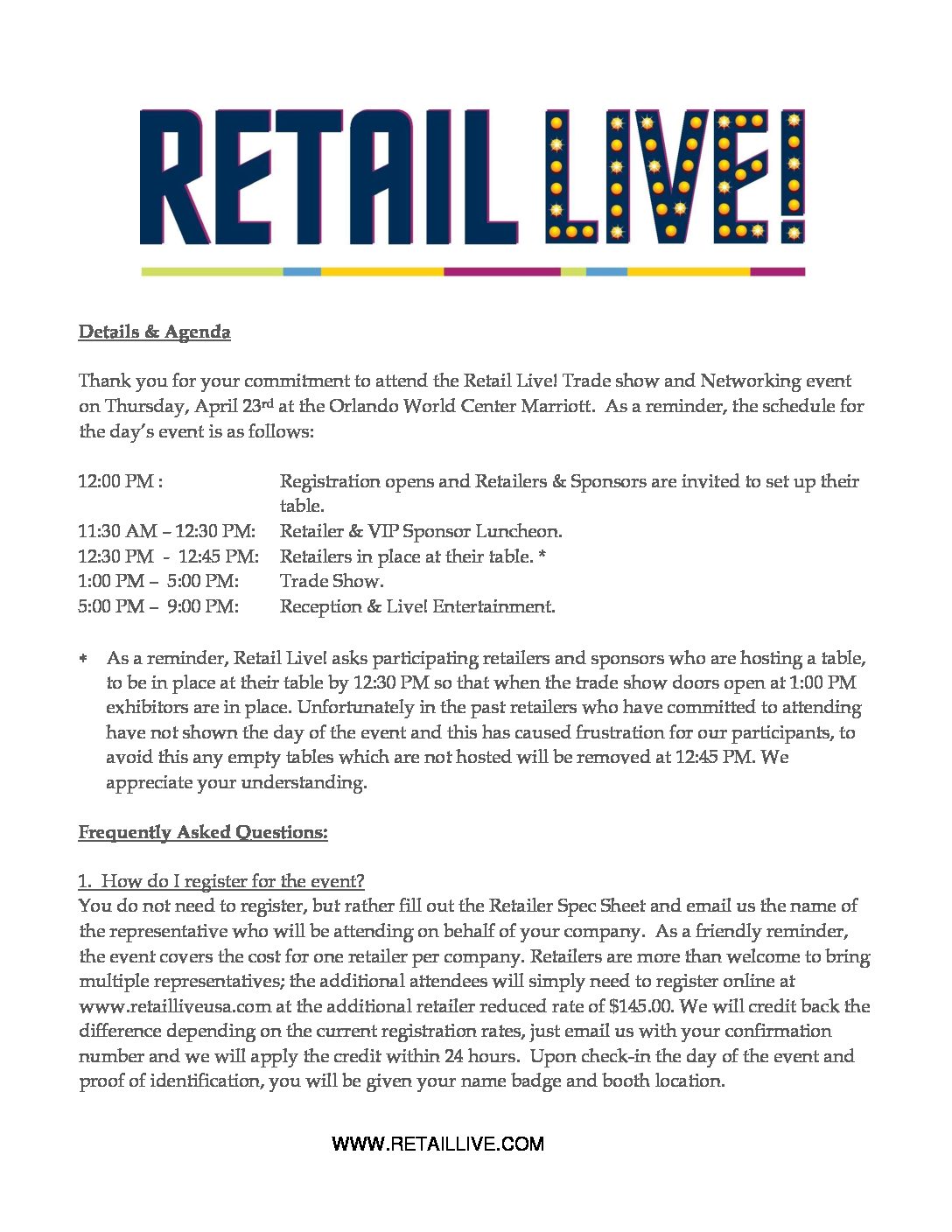 RetailLiveOrlandoAgenda Retail Live!